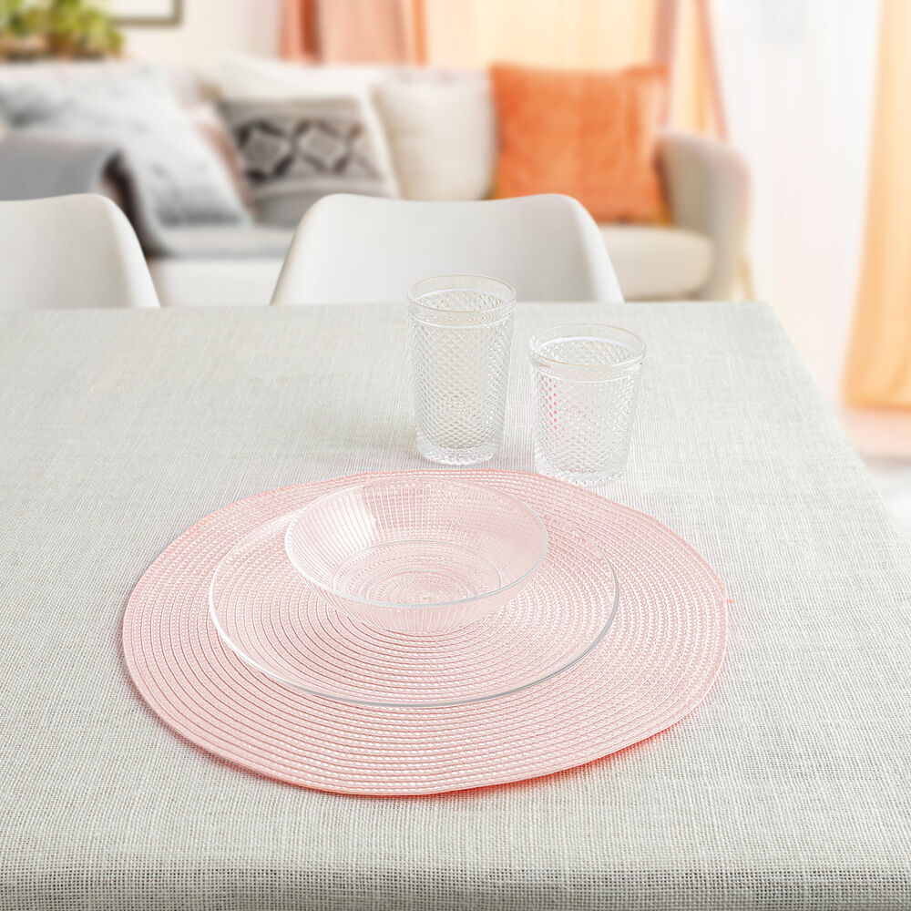 Underlägg Quid Vita Peoni Rosa Plast 38 cm (Pack 12x) - 2