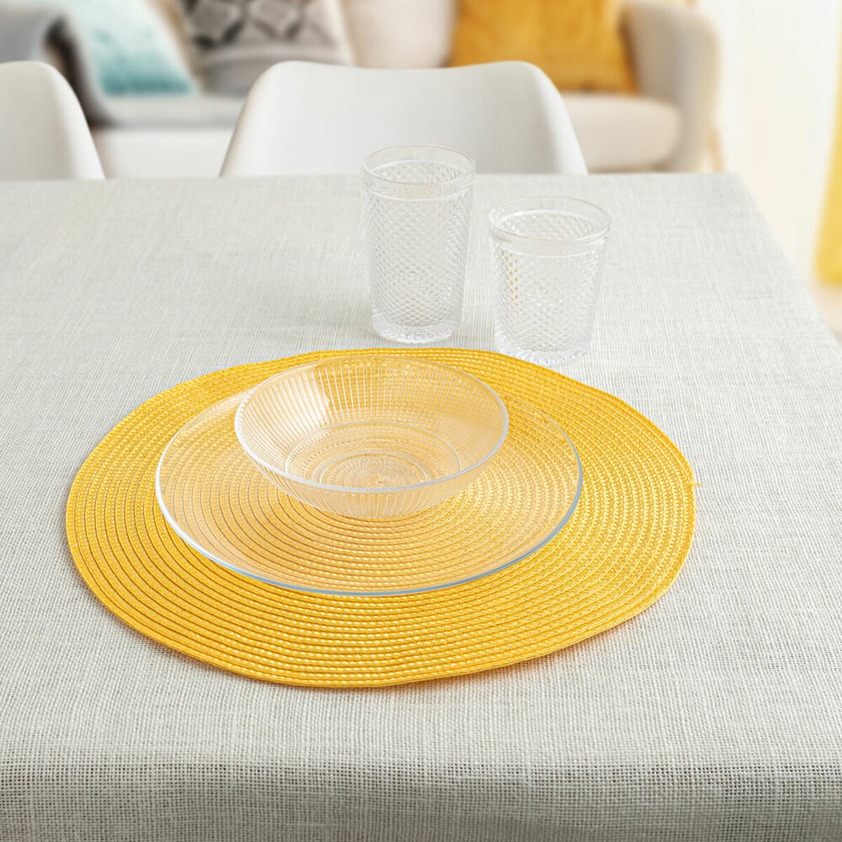 Underlägg Quid Vita Gul Plast 38 cm (Pack 12x) - 5