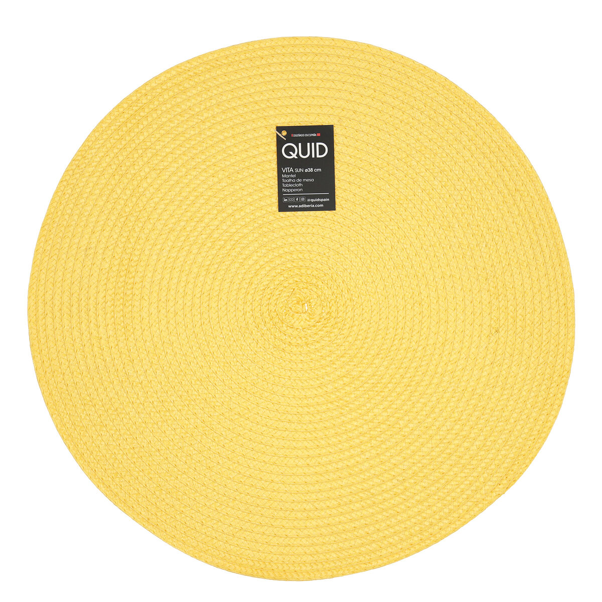 Underlägg Quid Vita Gul Plast 38 cm (Pack 12x) - 3