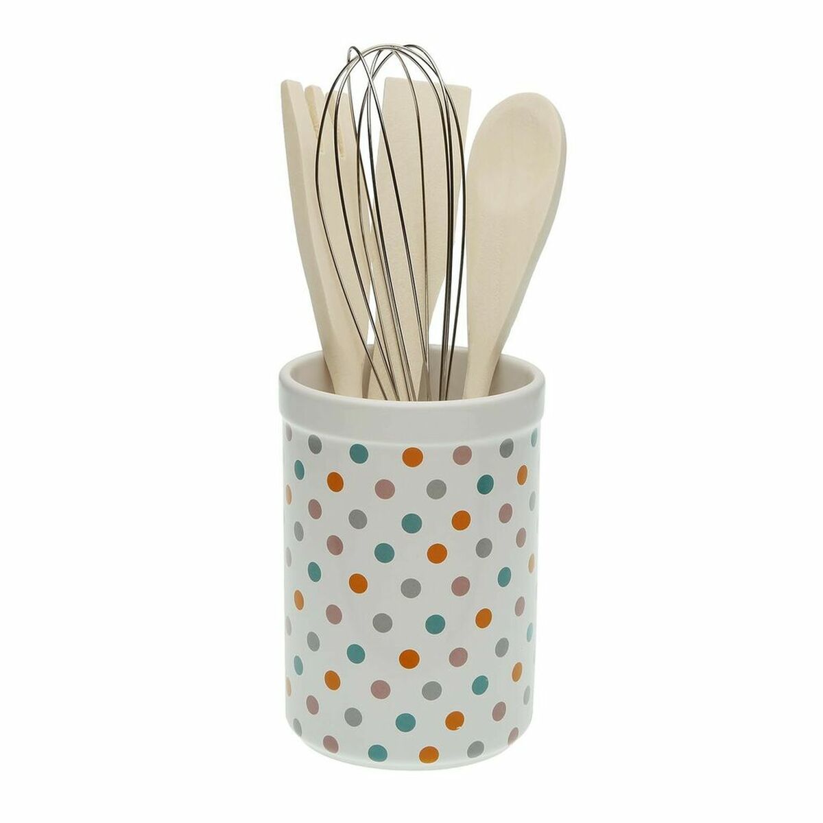 Kruka för köksredskap Versa Springdots Keramik (10 x 15 x 10 cm) - 2
