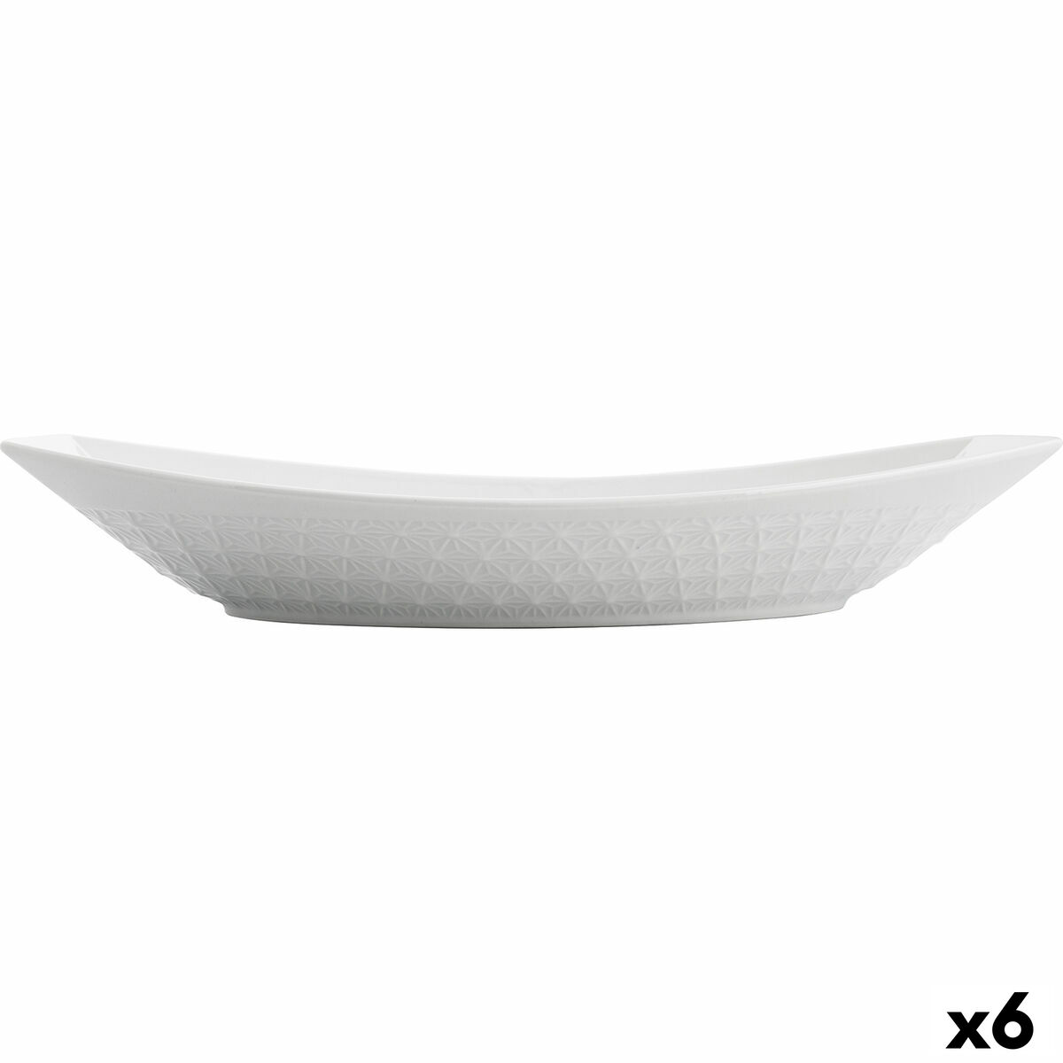Servingsfat Quid Gastro 30 x 14,5 x 6 cm Keramik Vit (6 antal)
