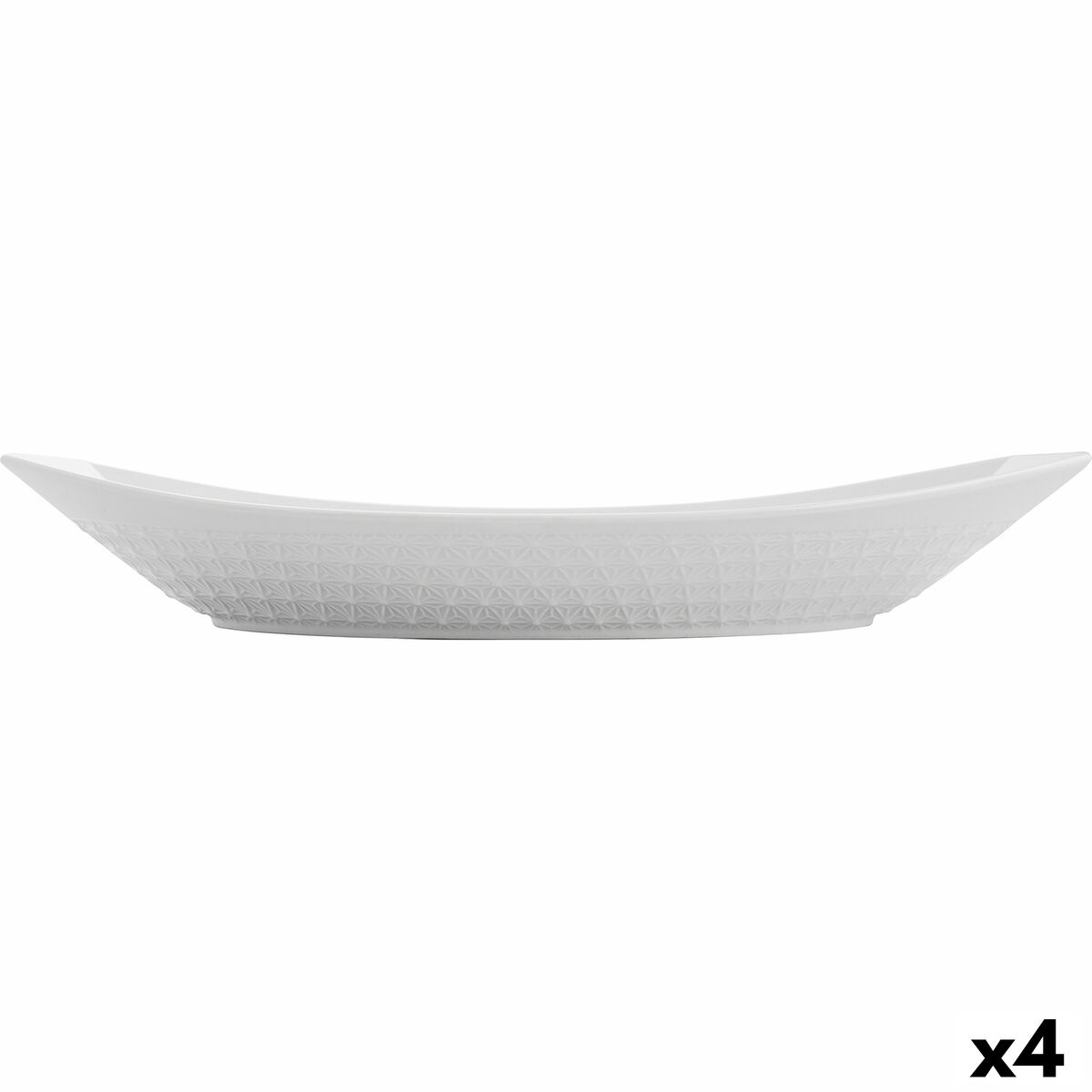 Servingsfat Quid Gastro Keramik Vit (39,5 x 19 x 8 cm) (4 antal)