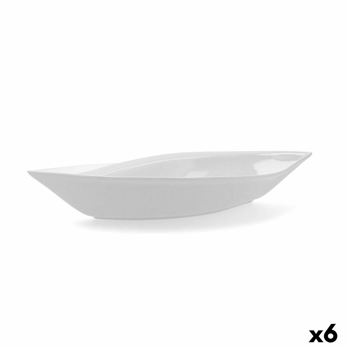 Servingsfat Quid Gastro Keramik Vit (31 x 14,5 x 5,5 cm) (Pack 6x) - 7