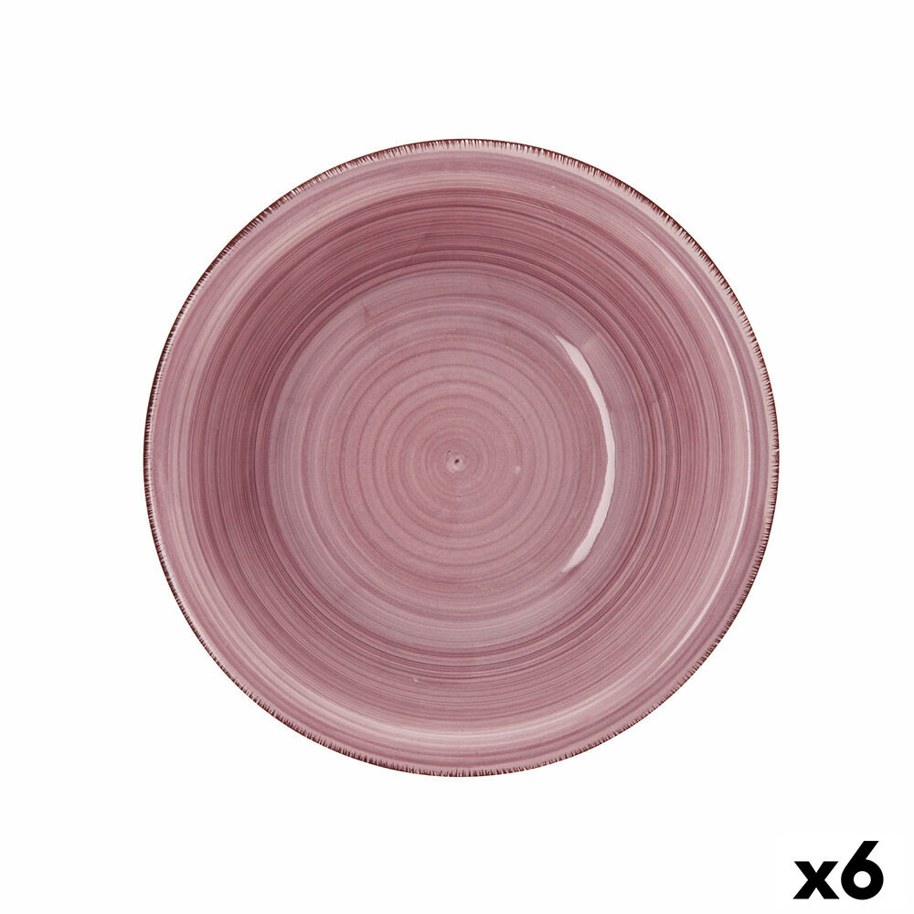 Salladsskål Quid Vita Peoni Keramik Rosa (6 antal) (Pack 6x) - 2