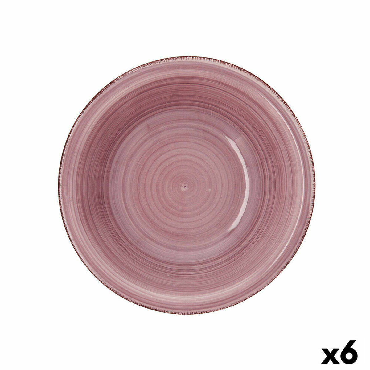 Salladsskål Quid Vita Peoni Keramik Rosa (6 antal) (Pack 6x) - 4