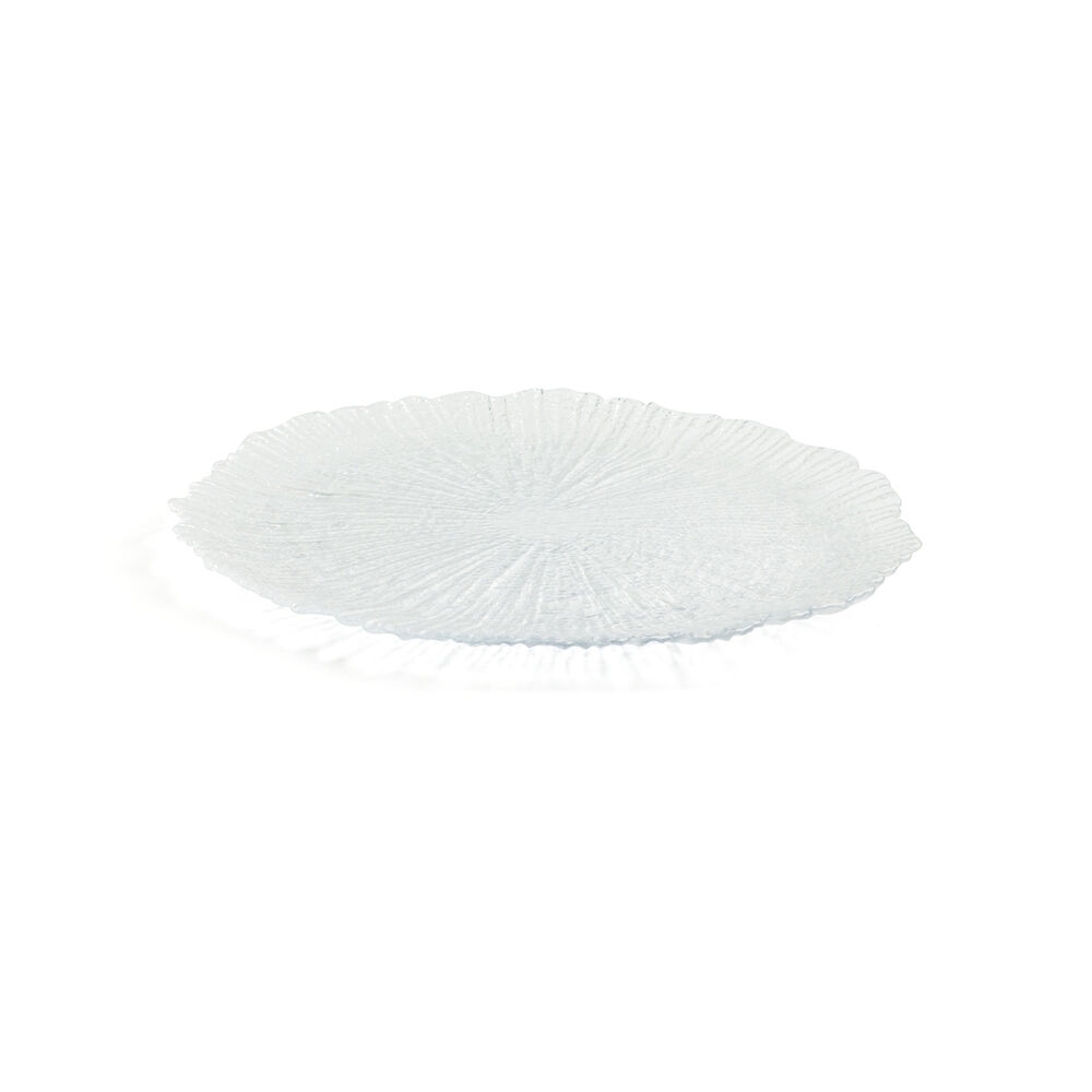Platt skål Quid Mar De Viento Transparent Glas Ø 32 cm (6 antal) (Pack 6x)