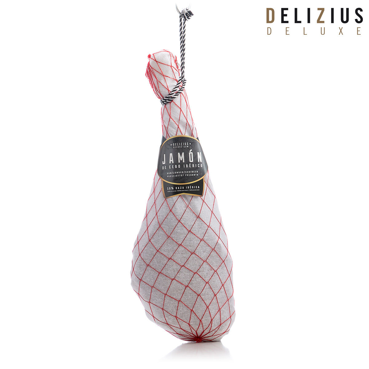 Spannmålsmatad iberisk skinka Delizius Deluxe, Vikt ca: 8-8,5 Kg - 2