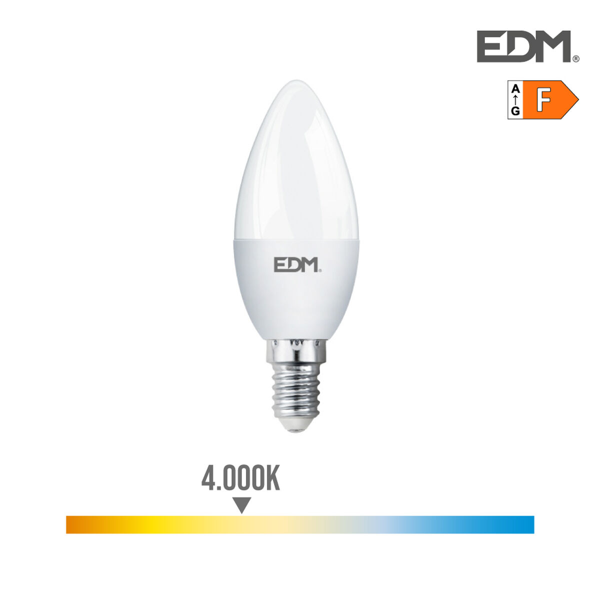 LED-lampa EDM 7 W E14 F 600 lm (4000 K)