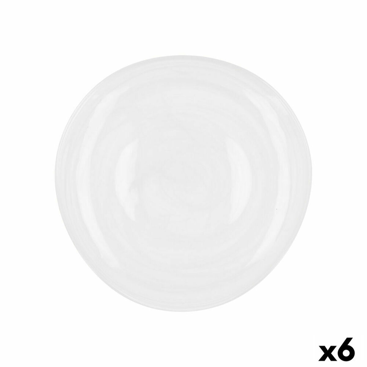 Platt skål Quid Boreal Vit Glas Ø 26 cm 26 cm (6 antal) (Pack 6x) - 4