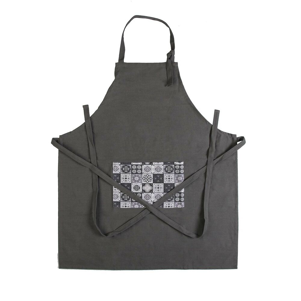 Förkläde Versa Mosaik Grå Textil (80 x 70 cm)