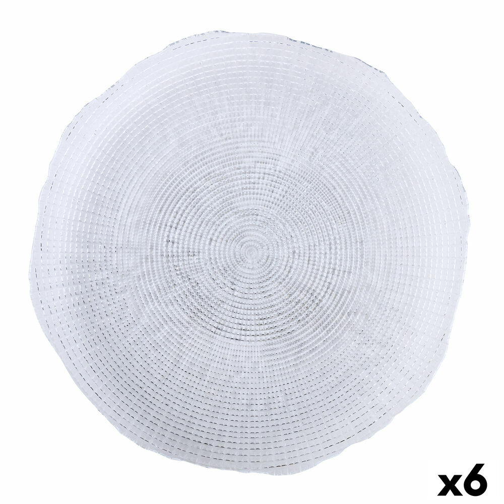 Tallriksunderlägg Quid Boreal Transparent Glas Ø 32 cm (6 antal) (Pack 6x) - 2