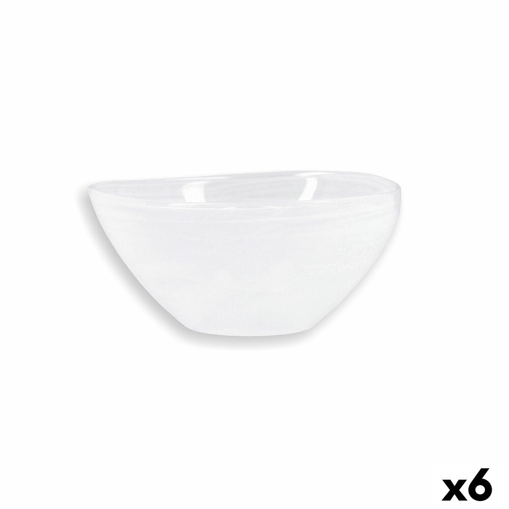 Salladsskål Quid Boreal Ø 14 cm Vit Glas (6 antal) (Pack 6x) - 2