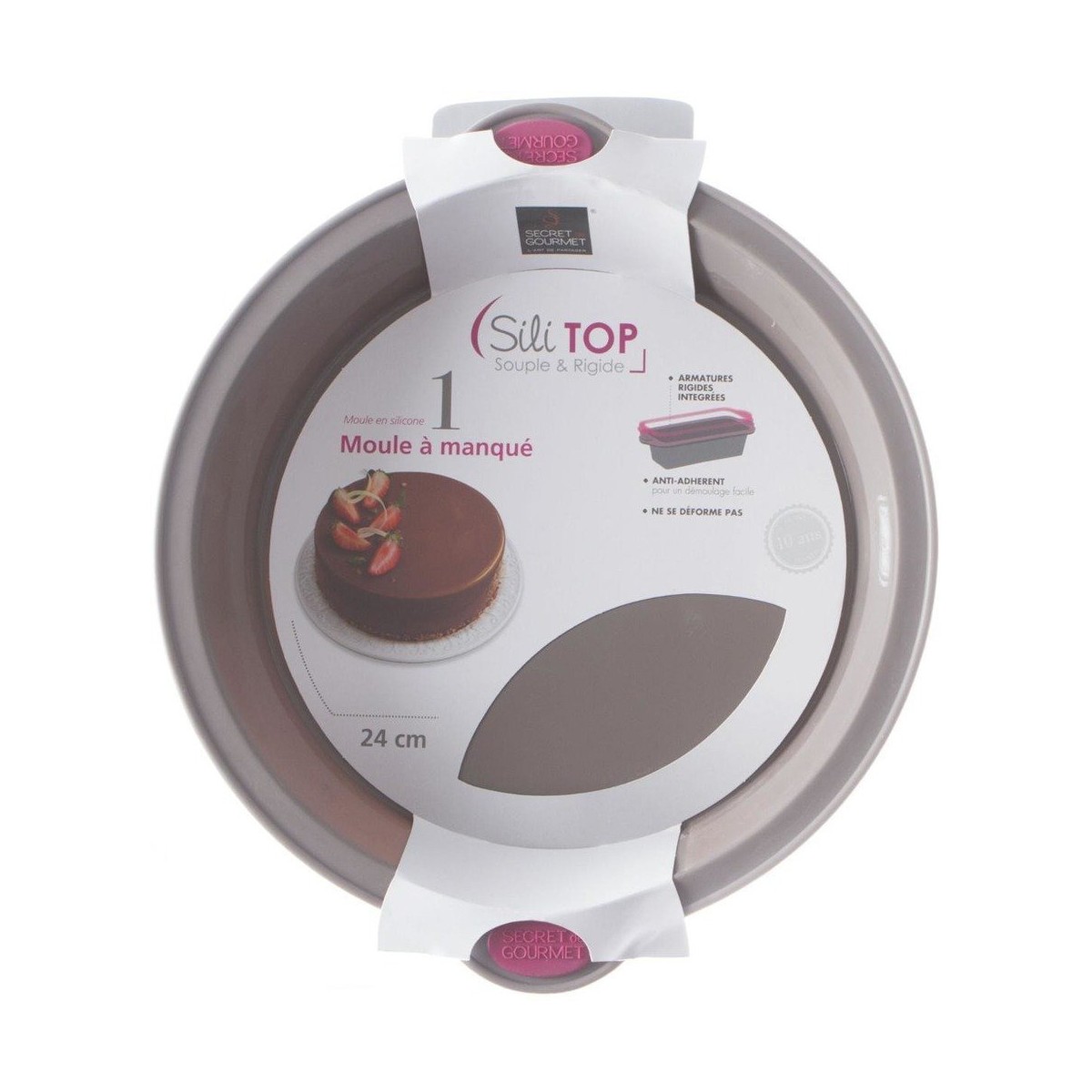 Silikonform med handtag Secret de Gourmet (24 cm) - 3