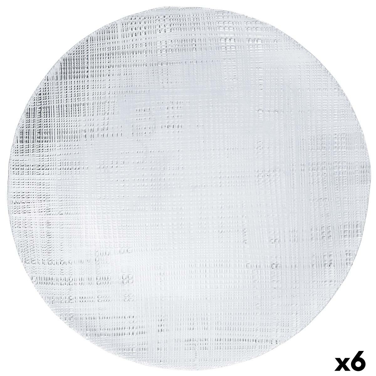 Tallriksunderlägg Bidasoa Ikonic Transparent Glas Ø 33 cm 6 antal (Pack 6x) - 2