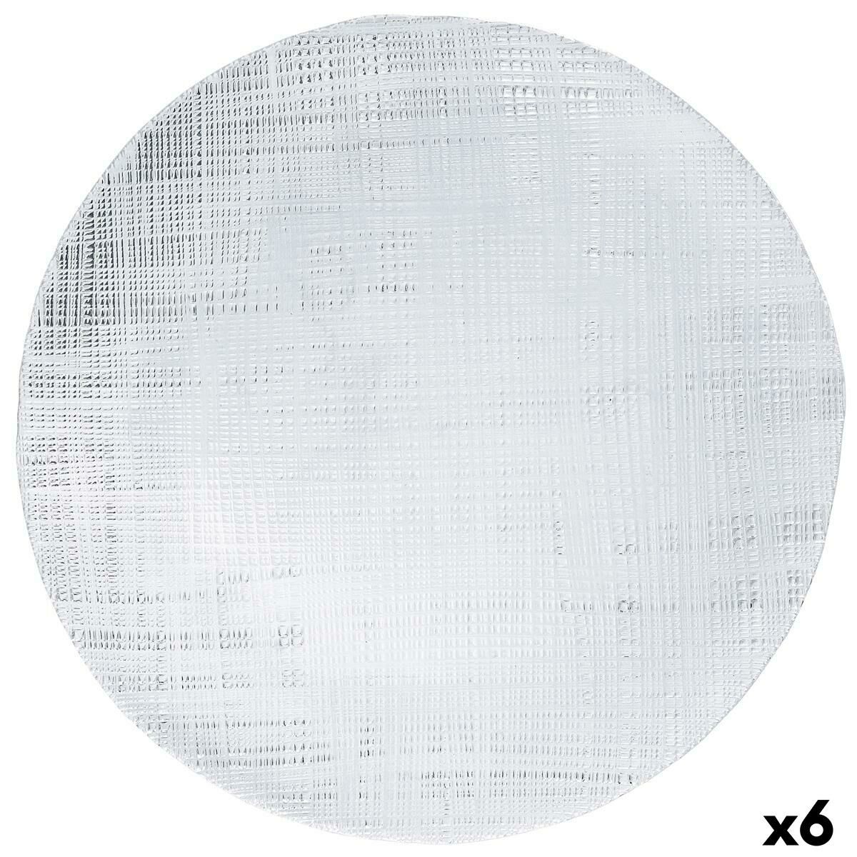 Tallriksunderlägg Bidasoa Ikonic Transparent Glas Ø 33 cm 6 antal (Pack 6x) - 4