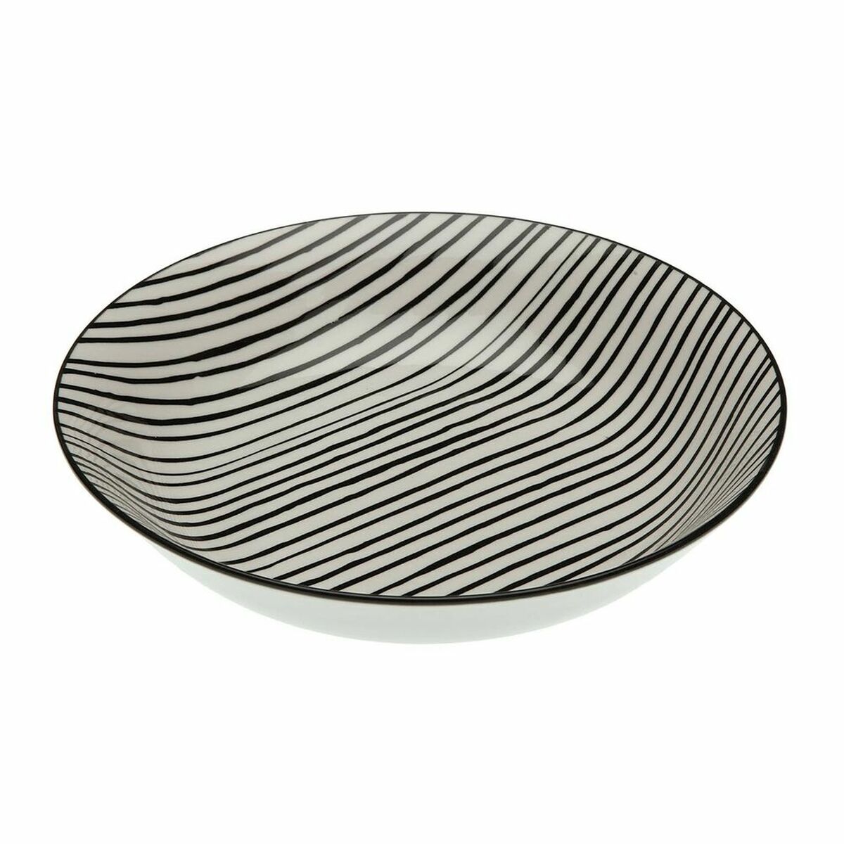 Djup tallrik Versa Black Lines ø 20,5 cm Porslin - 2