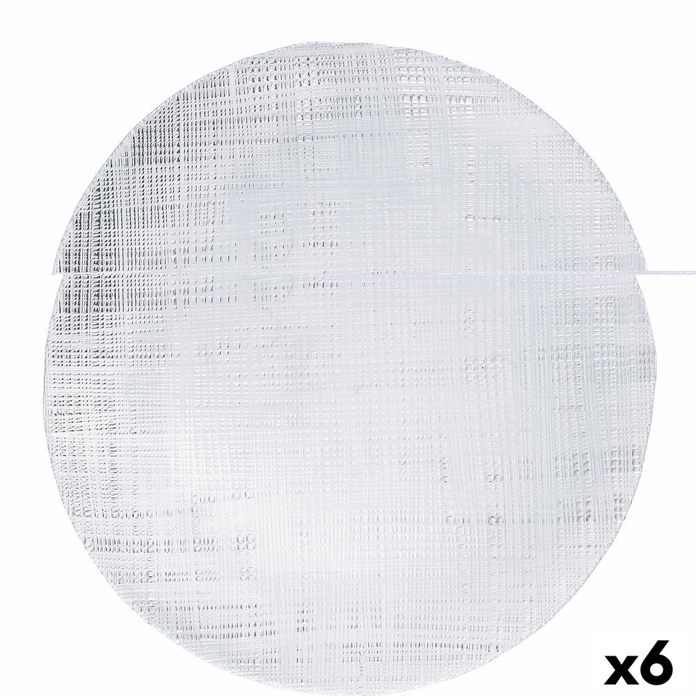 Tallriksunderlägg Bidasoa Ikonic Transparent Glas (Ø 28 cm) (Pack 6x) - 2