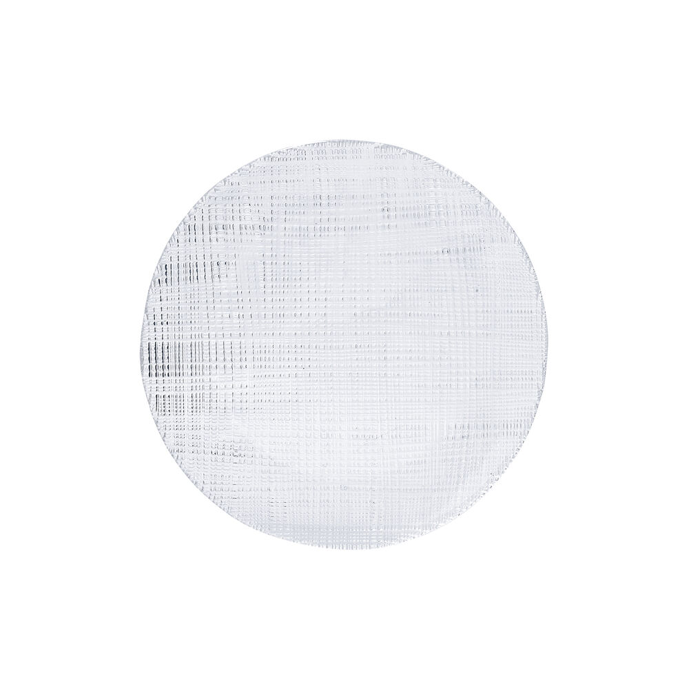 Tallriksunderlägg Bidasoa Ikonic Transparent Glas (ø 21,5 cm) (Pack 6x)