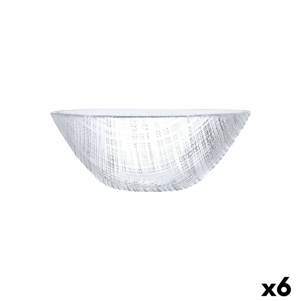 Salladsskål Bidasoa Ikonic Transparent Glas (15,5 cm) (Pack 6x) - 2