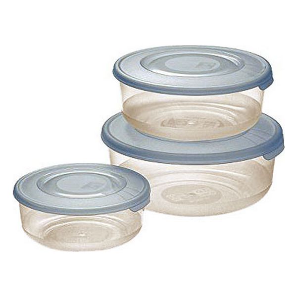 Lunchlådor, set 3 Tontarelli (0,5 - 1 - 2 L) ø 19,3 x 8,4 cm (3 antal), Färg: Korall - 2