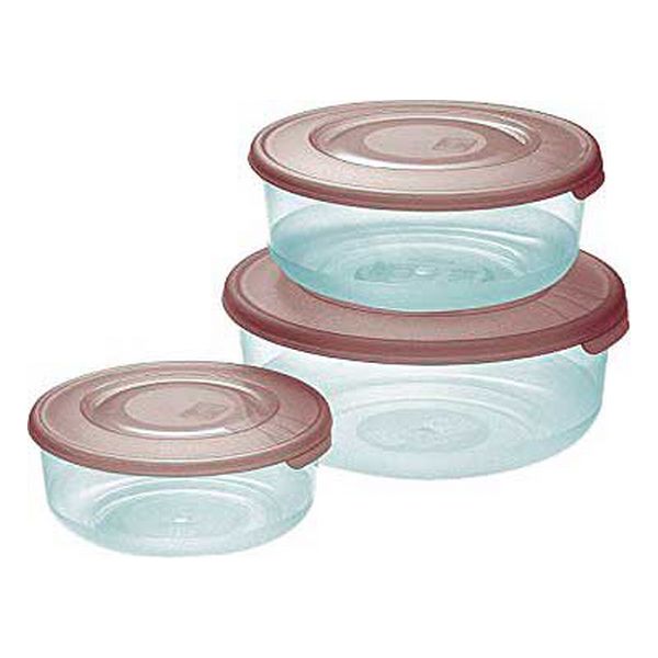 Lunchlådor, set 3 Tontarelli (0,5 - 1 - 2 L) ø 19,3 x 8,4 cm (3 antal), Färg: Blå - 4