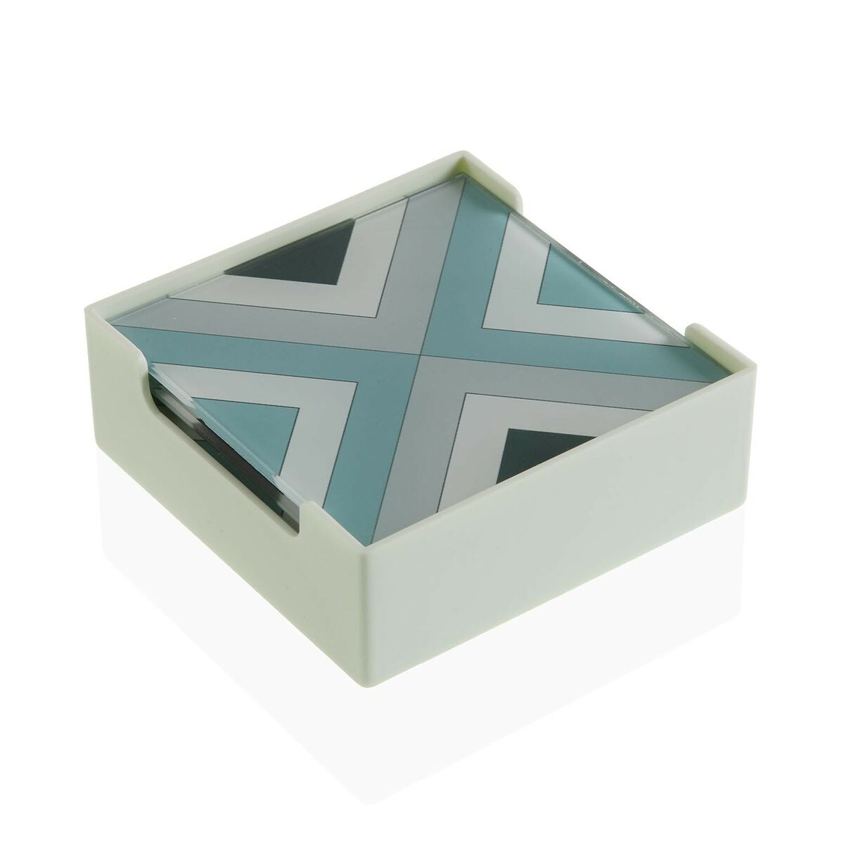 Underlägg Versa Dunard Glas (6 Delar) (0,6 x 10 x 10 cm) - 4