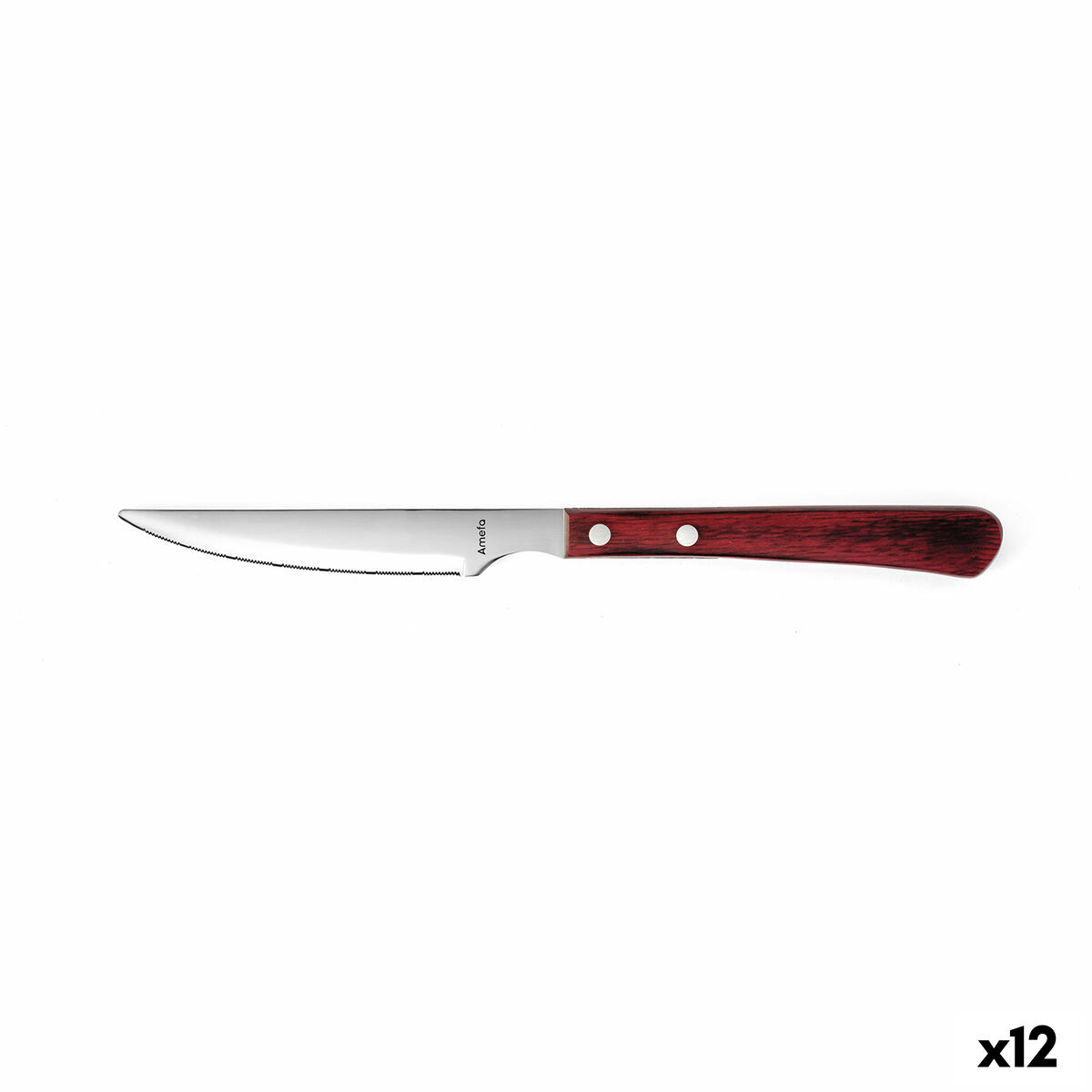 Kotlettkniv Amefa Brasero Brun Metall 12 antal 24 cm (Pack 12x) - 3