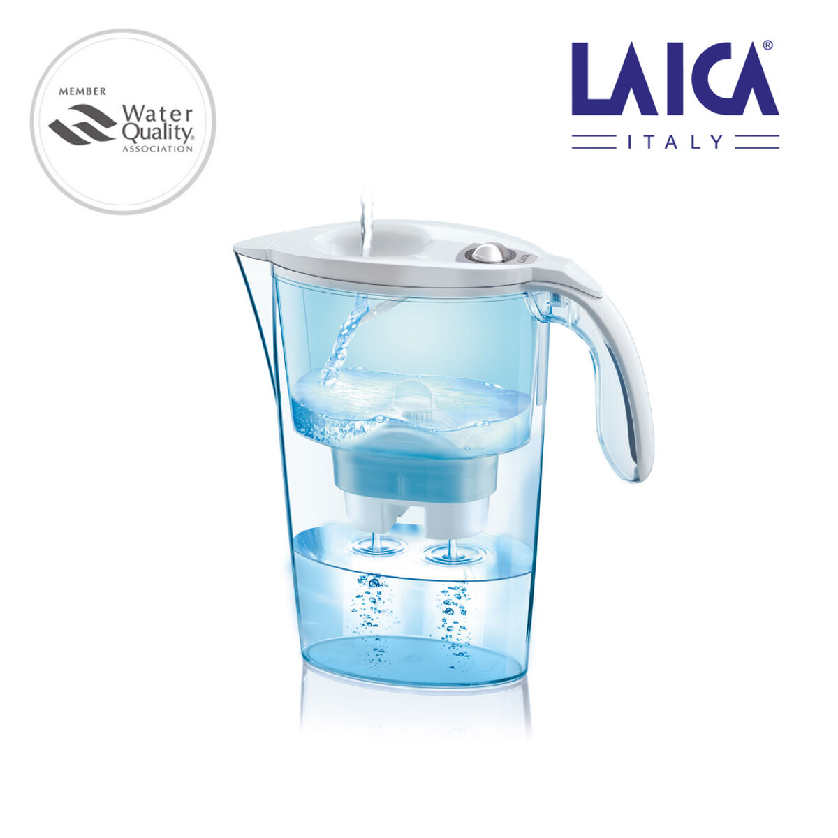Filtreringskanna LAICA Stream J31-CC Vit Transparent 2,3 L polypropen - 2