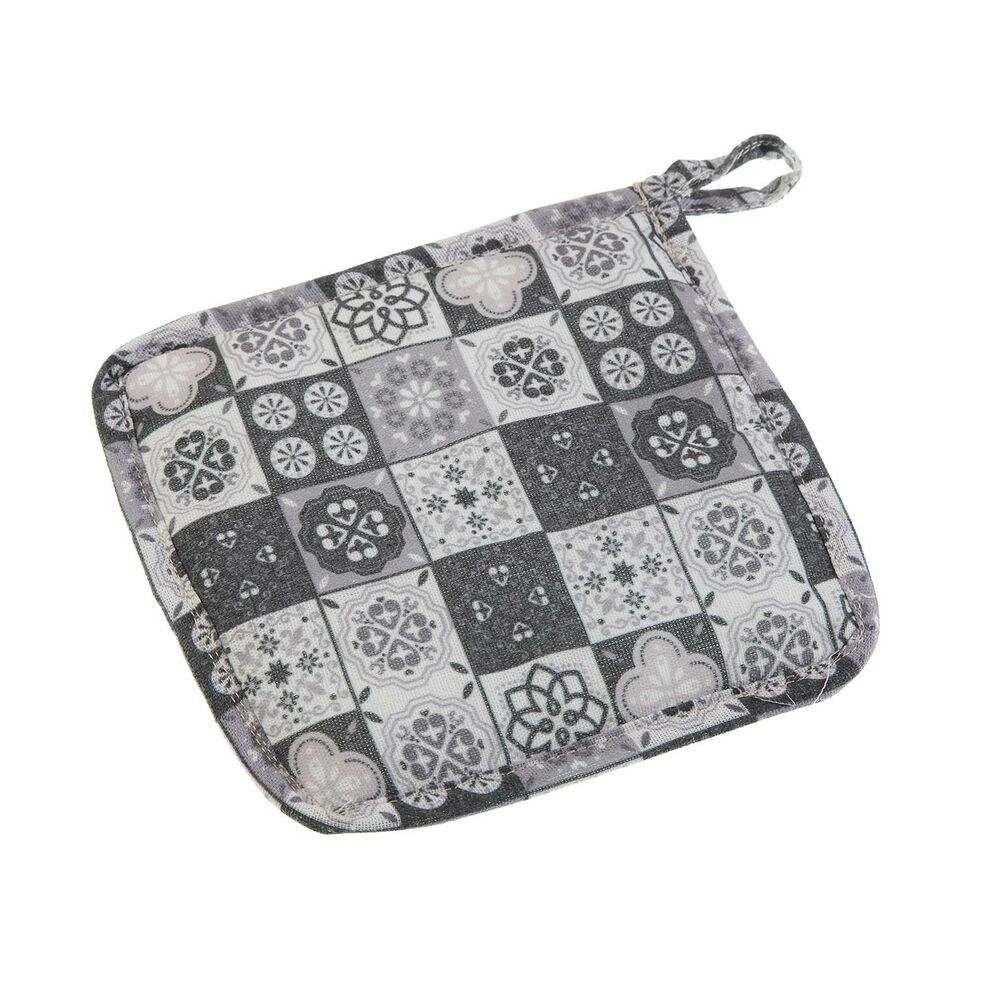 Bordsunderlägg Versa Svart Textil (20 x 20 cm)