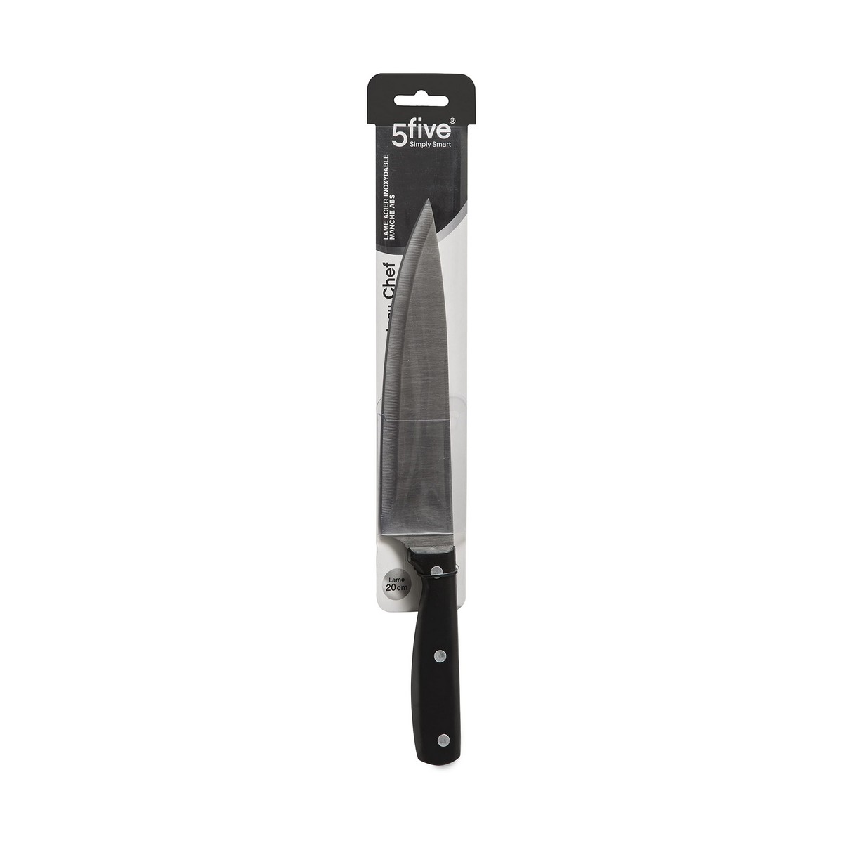 Kökskniv Svart Rostfritt stål ABS (20 cm) - 3