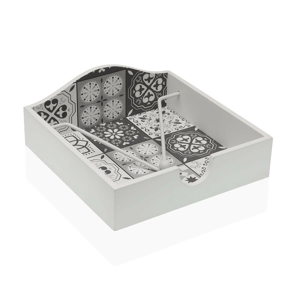 Servetthållare Versa Mosaic Trä MDF (18 x 7 x 18 cm)
