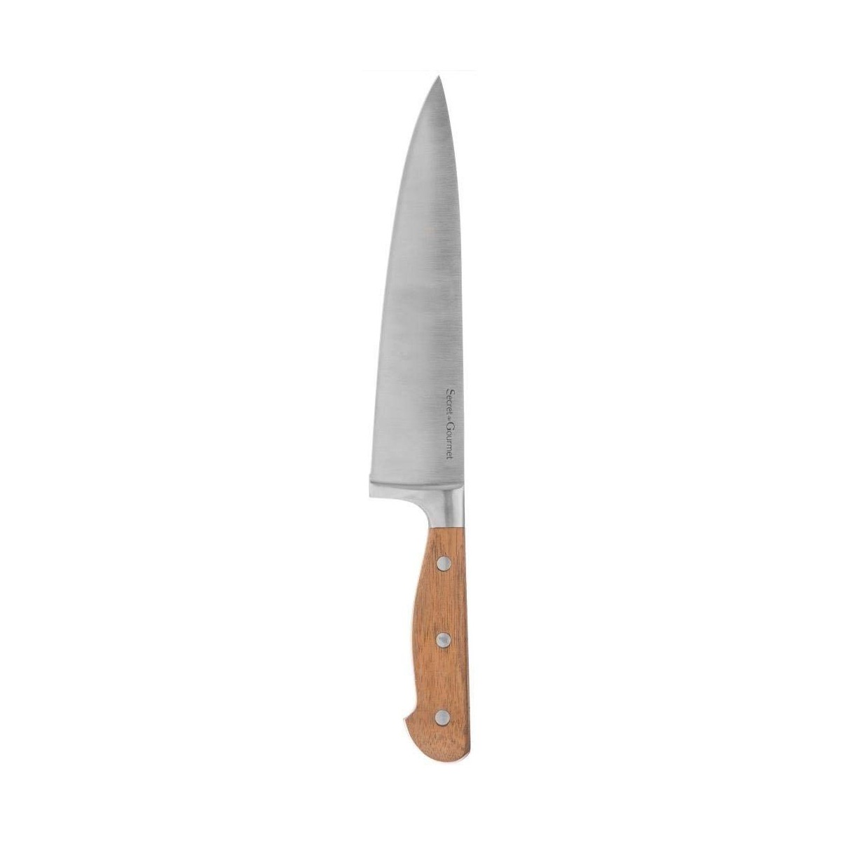 Kockskniv Secret de Gourmet Trä Rostfritt stål Kromad (21 cm)