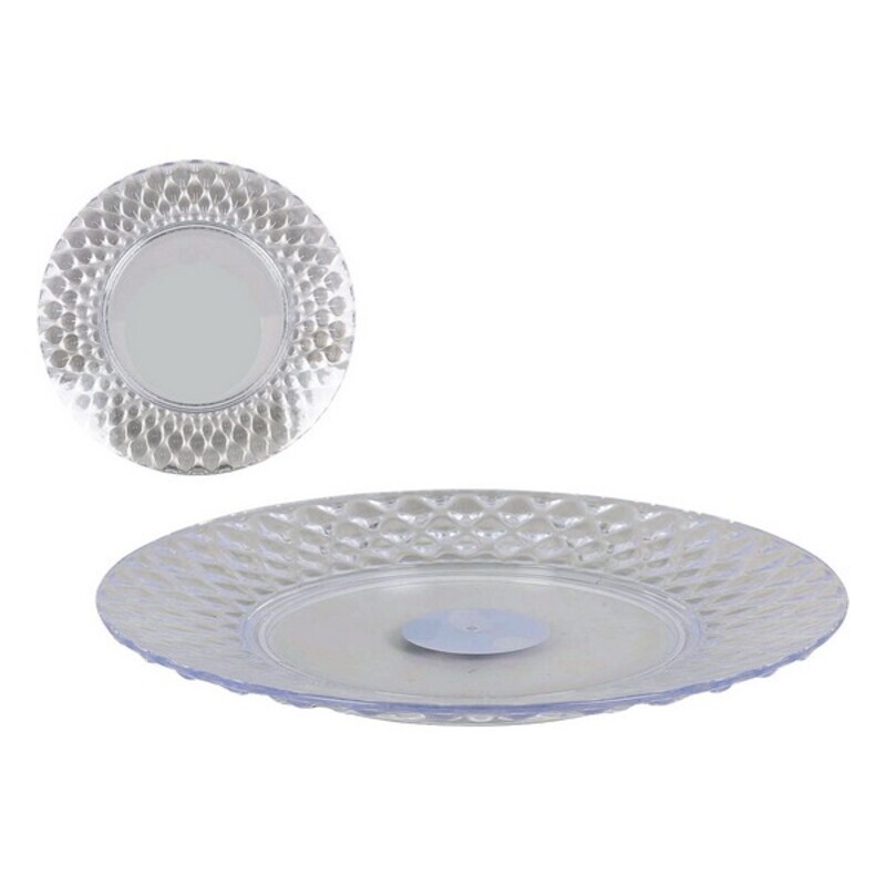 Platt skål Diamond, Färg: Grön  Mått Ø 19 cm - 10