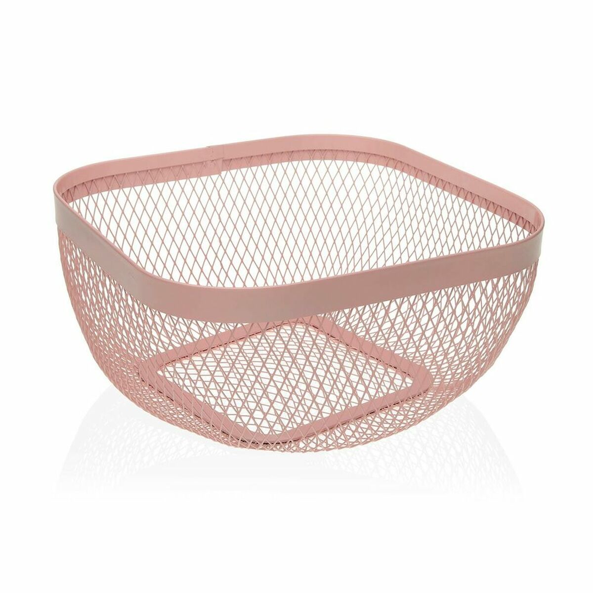 Fruktskål Versa Rosa Metall Stål (26,5 x 12,5 x 26,5 cm) - 2