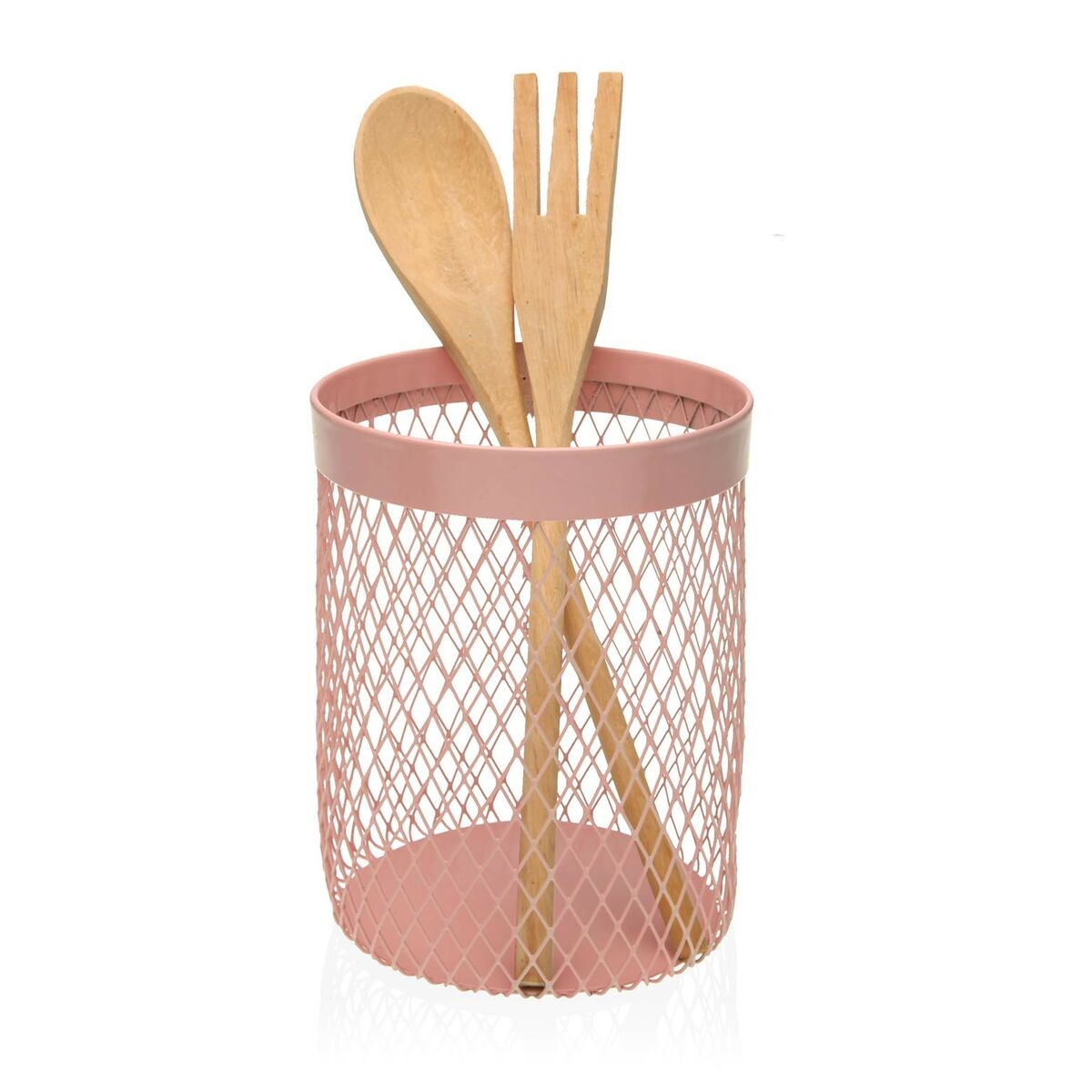 Kruka för köksredskap Versa Rosa (11,5 x 15,5 x 11,5 cm) - 4