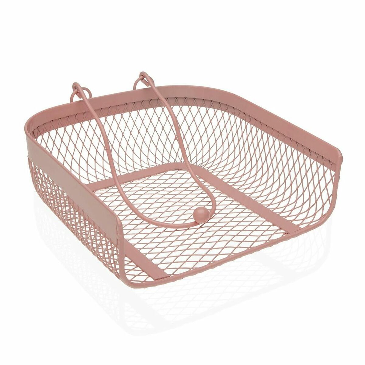 Servetthållare Versa Rosa Metall (20 x 6,8 x 18,5 cm) - 2