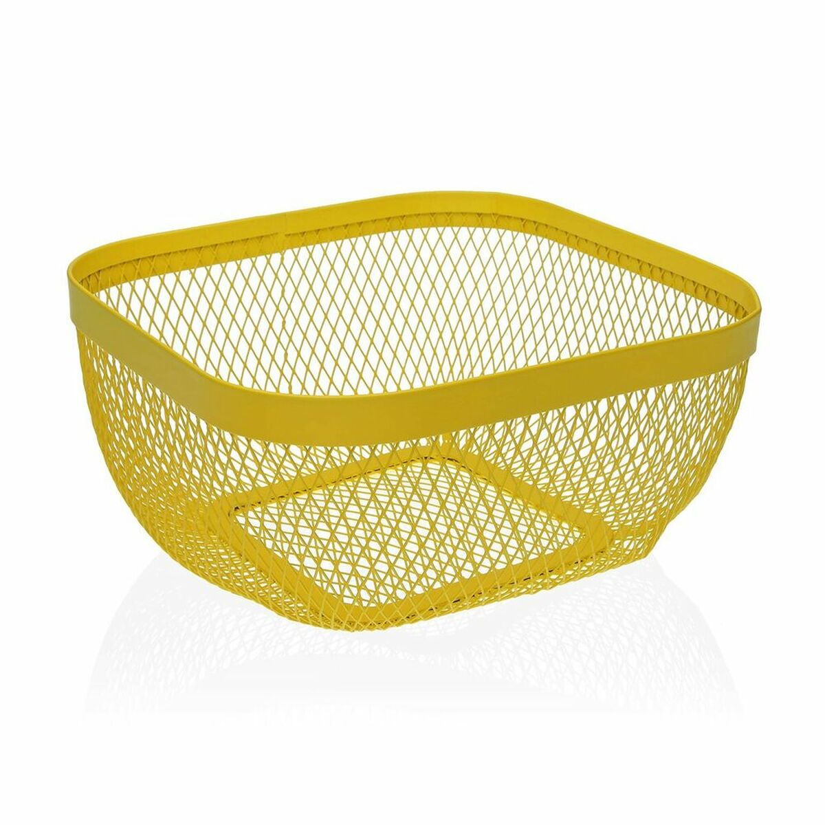 Fruktskål Versa Gul Metall Stål (26,5 x 12,5 x 26,5 cm) - 2