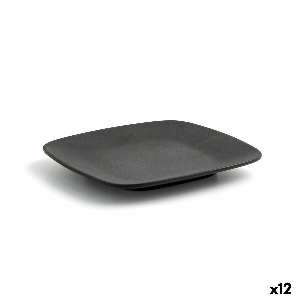 Tallrik Quid Select Svart Plast Melamin 14,3 x 1,5 cm (12 antal) (Pack 12x) - 3