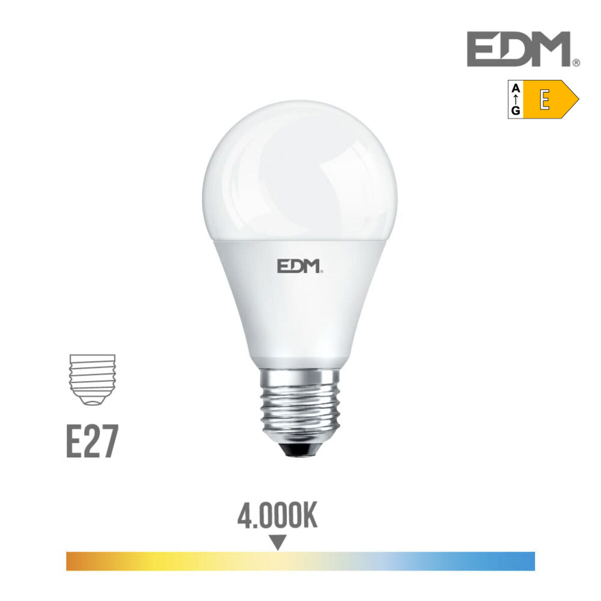 LED-lampa EDM E27 17 W E 1800 Lm (4000 K)