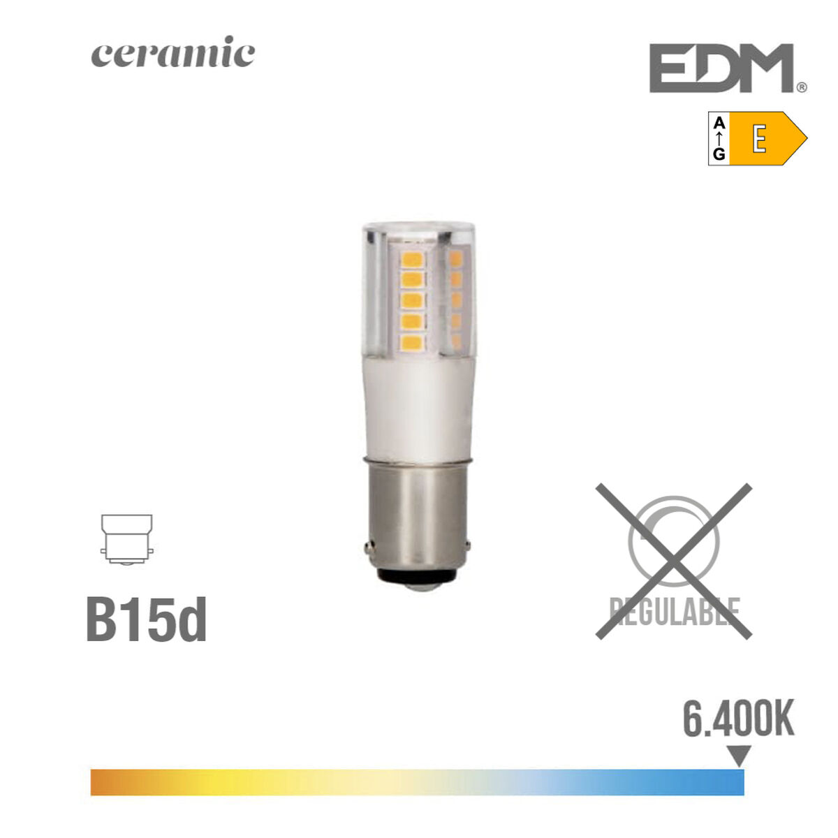 LED-lampa EDM 6 W E 700 lm (6400K)