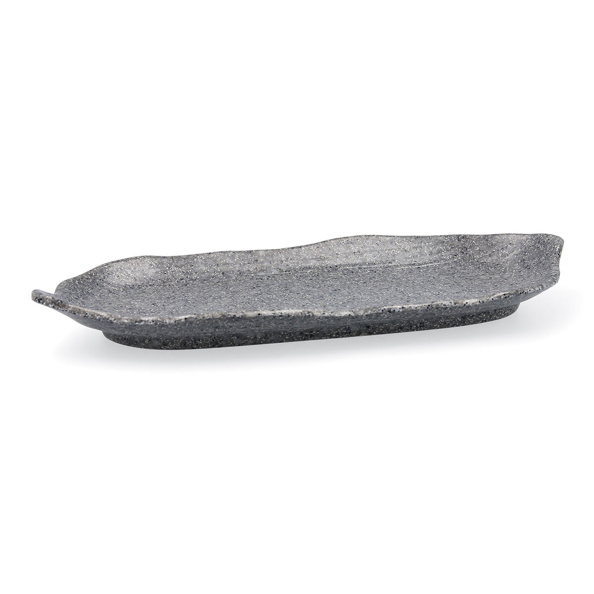 Platt skål Quid Lonja Grå Plast (12 antal) (Pack 12x)
