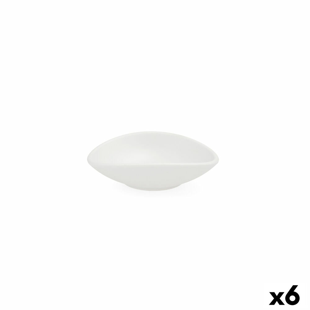Skål Quid Select Vit Plast 13 x 11 x 3,5 cm (6 antal)