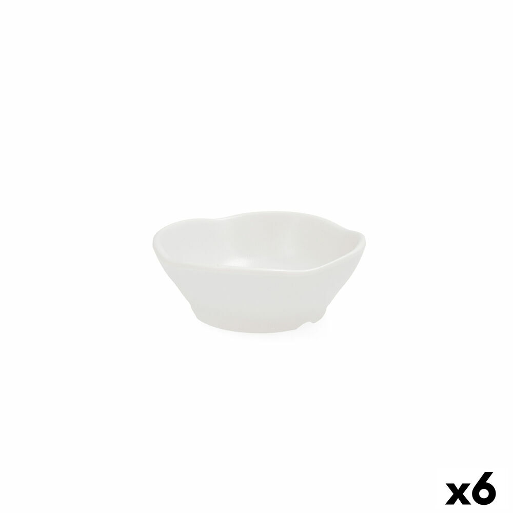Skål Quid Select Vit Plast 12,5 x 12,5 x 4,5 cm (6 antal)