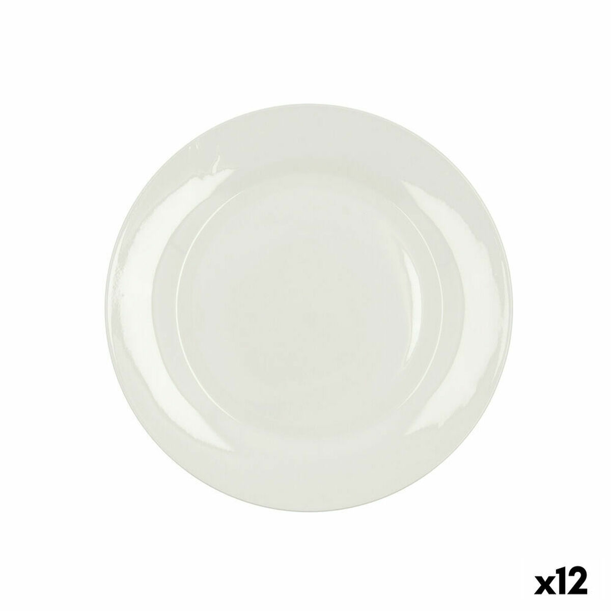 Platt skål Bidasoa Lis Vit Keramik Ø 26 cm (12 antal) (Pack 12x) - 2