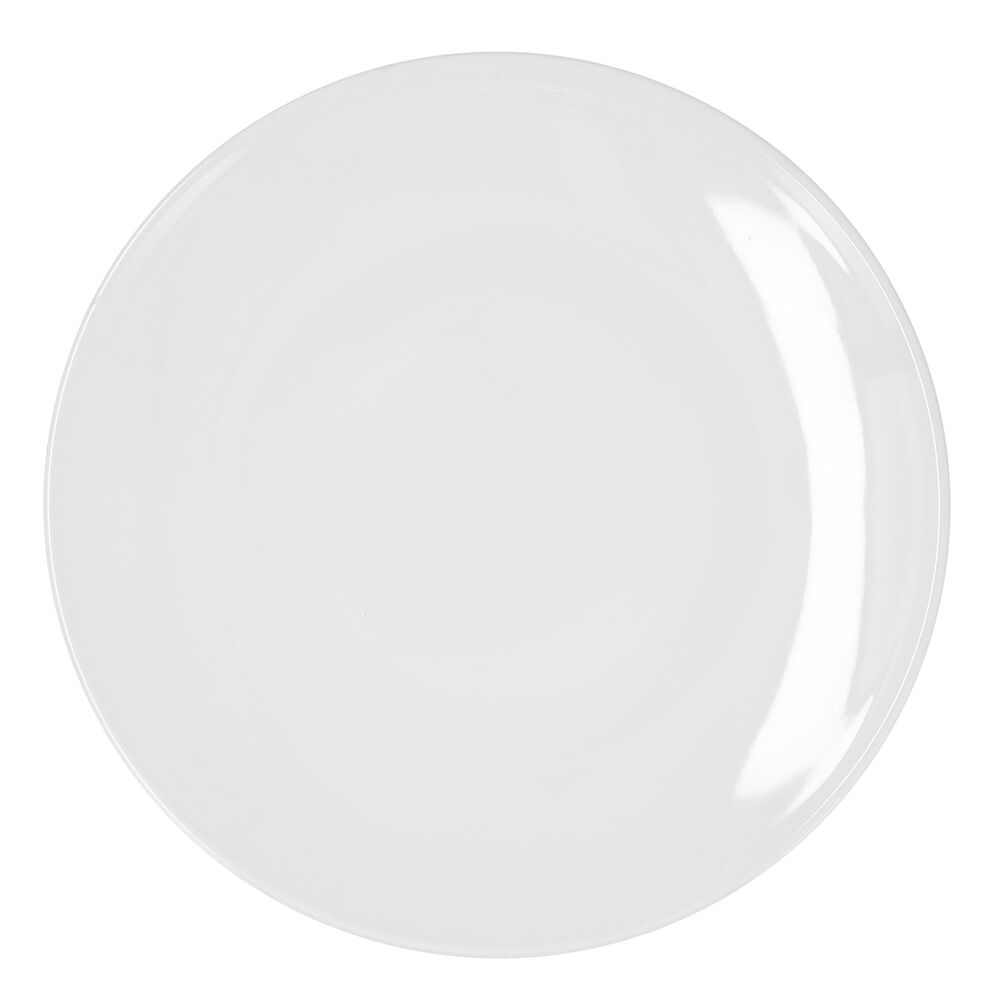 Platt skål Bidasoa Glacial Coupe Vit Keramik Ø 30 cm (4 antal) (Pack 4x)