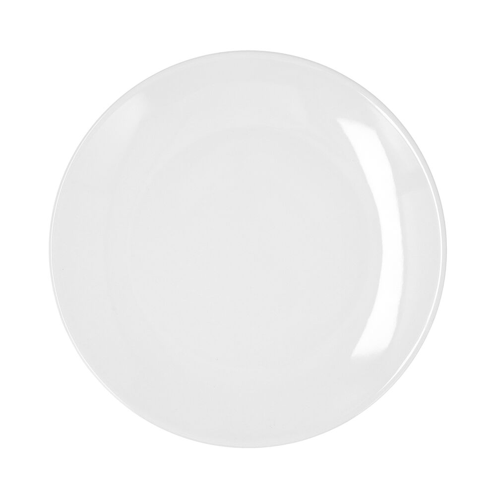 Platt skål Bidasoa Glacial Coupe Vit Keramik Ø 27 cm 27 cm (4 antal) (Pack 4x)