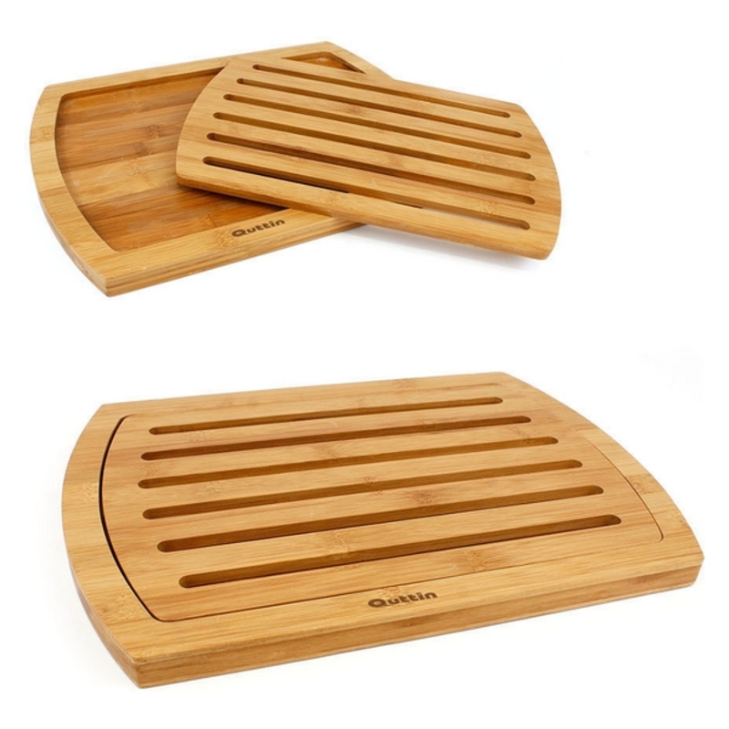 Brödskärbräda i bambu Quttin GR-62324 (36 x 25 x 1,8 cm) (36 x 25 x 1,8 cm) - 2