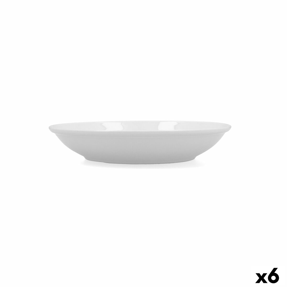 Djup tallrik Bidasoa Glacial Coupe Keramik Vit (21 cm) (Pack 6x) - 3