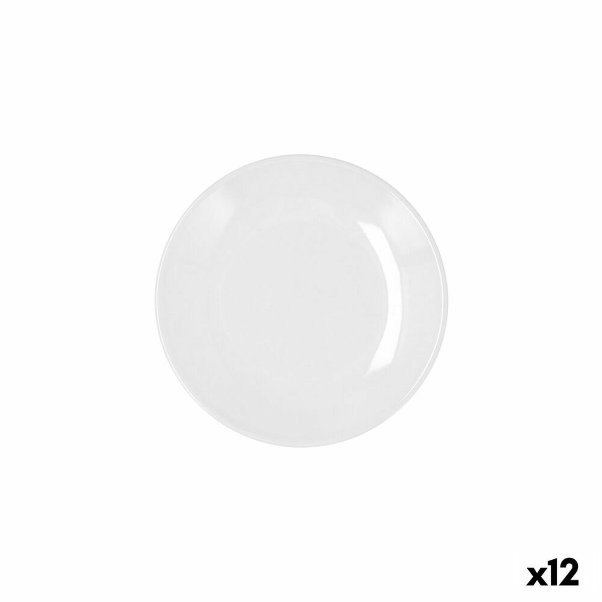 Tallrik Bidasoa Glacial Coupe Keramik Vit (16,5 cm) (Pack 12x) - 4