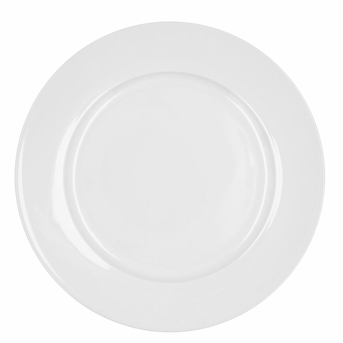 Platt skål Bidasoa Glacial Ala Ancha Vit Keramik Ø 30 cm (4 antal) (Pack 4x)